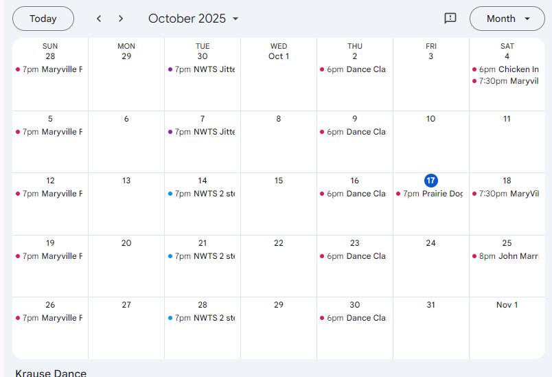 Oct 2025 Calendar